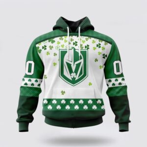 Personalized NHL Vegas Golden Knights Hoodie Special Design For St Patrick Day 3D Hoodie 2 1