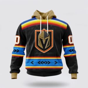 Personalized NHL Vegas Golden Knights Hoodie Special Native Heritage Design 3D Hoodie 1 1