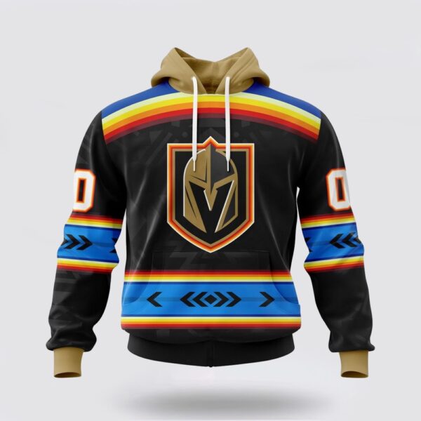 Personalized NHL Vegas Golden Knights Hoodie Special Native Heritage Design 3D Hoodie