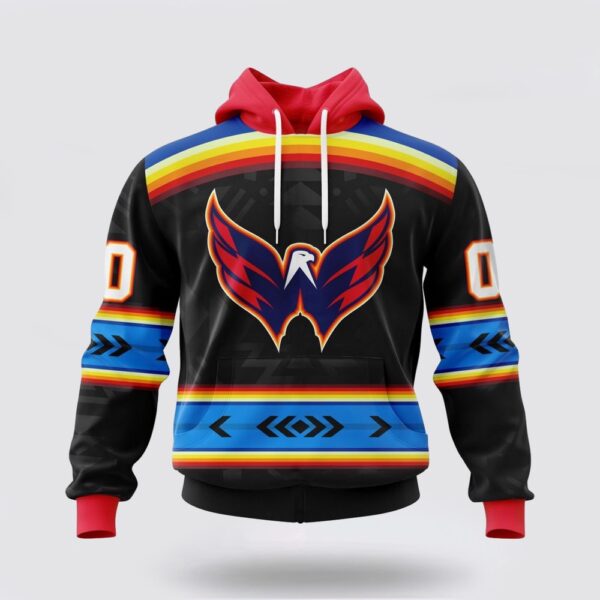 Personalized NHL Washington Capitals Hoodie Special Native Heritage Design 3D Hoodie