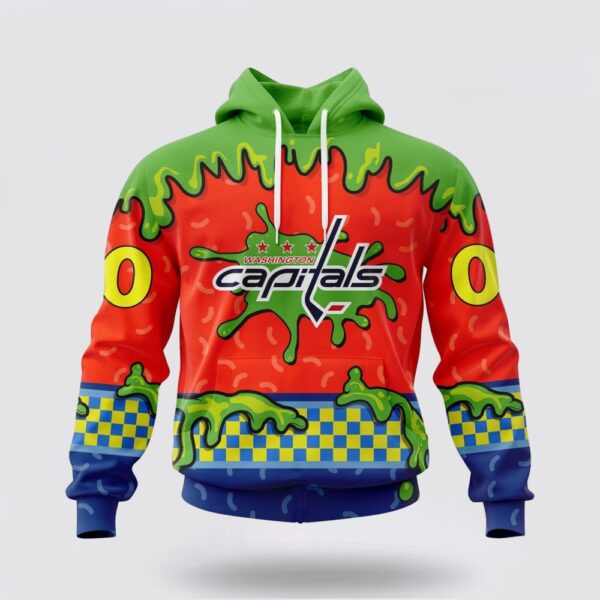 Personalized NHL Washington Capitals Hoodie Special Nickelodeon Design 3D Hoodie