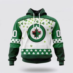 Personalized NHL Winnipeg Jets Hoodie Special Design For St Patrick Day 3D Hoodie 2 1