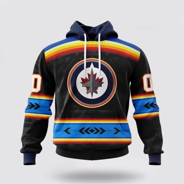Personalized NHL Winnipeg Jets Hoodie Special Native Heritage Design 3D Hoodie