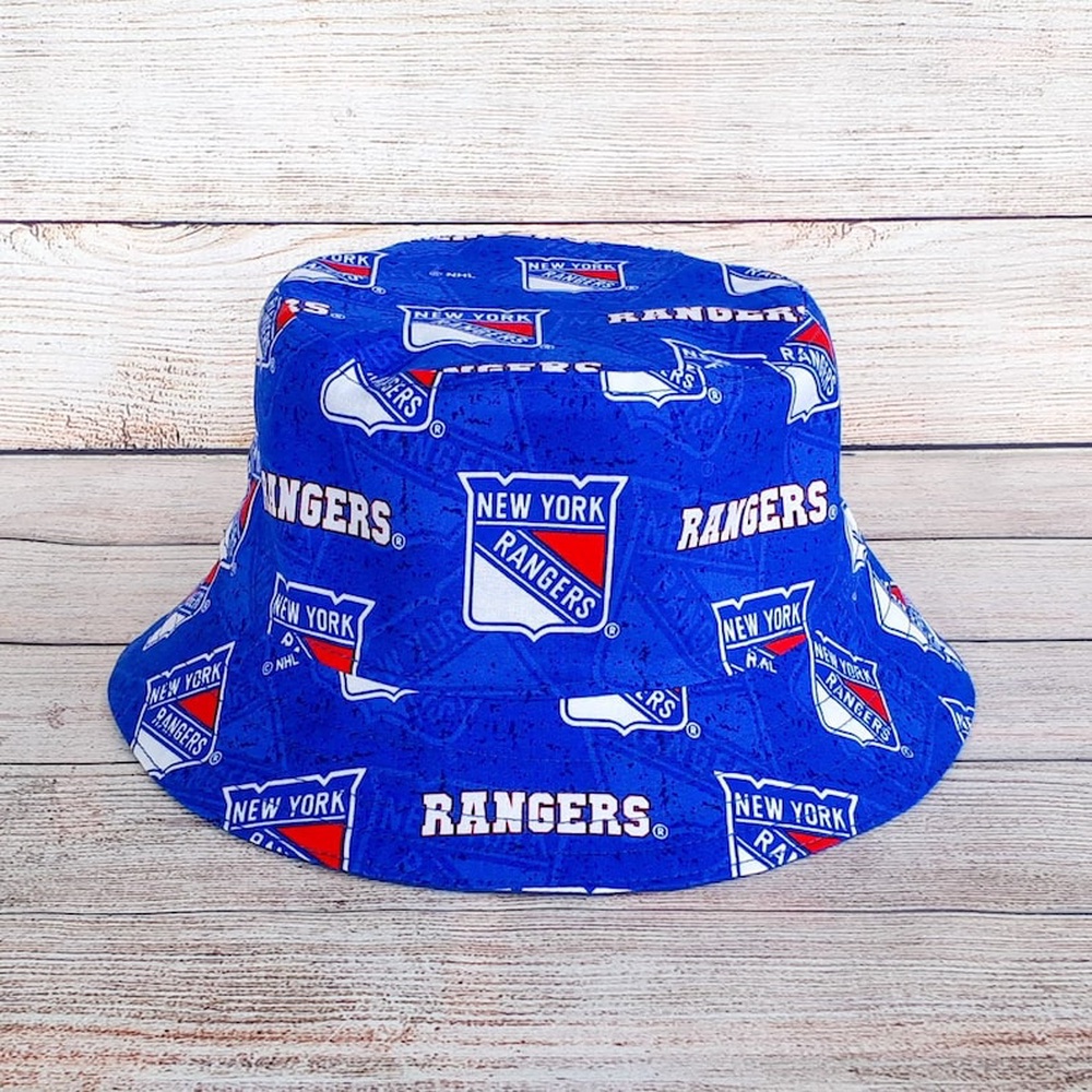 New York Rangers Bucket Hat Hockey Sports Team Hat