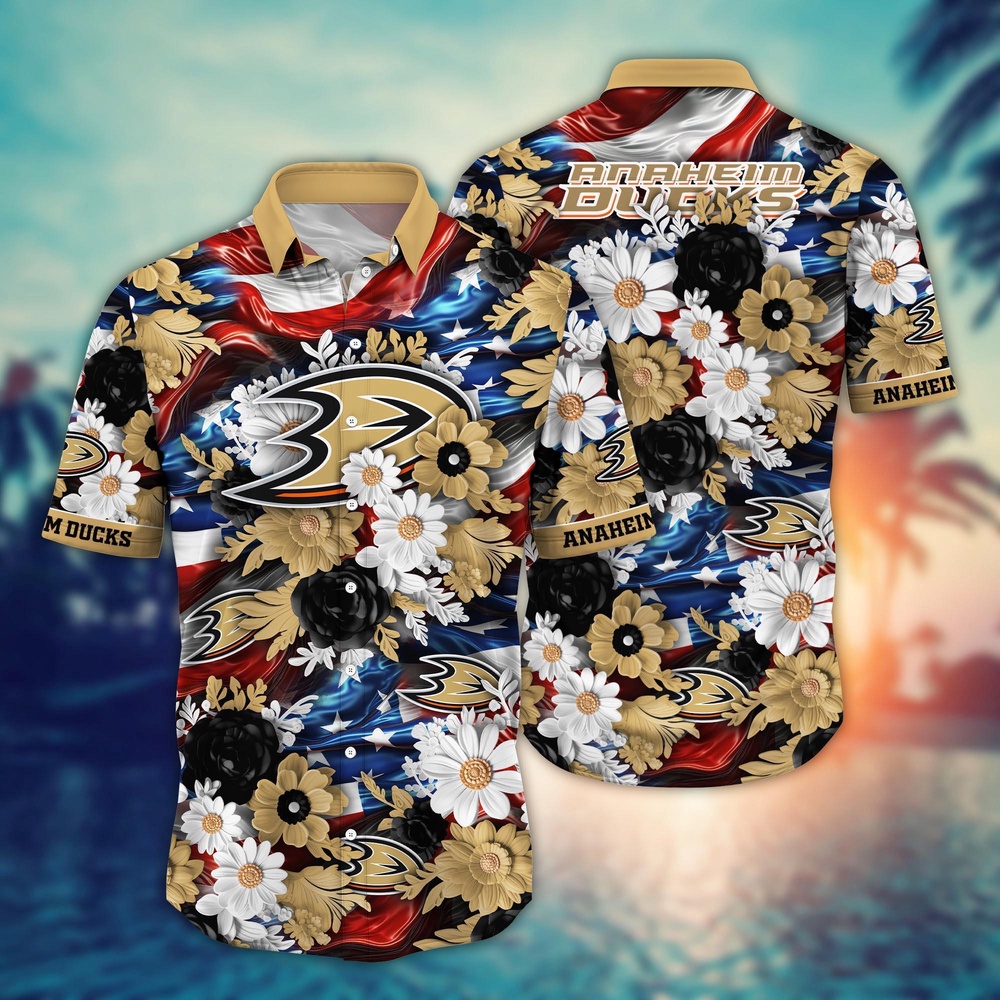 NHL Anaheim Ducks Hawaii Shirt Independence Day Summer Shirts