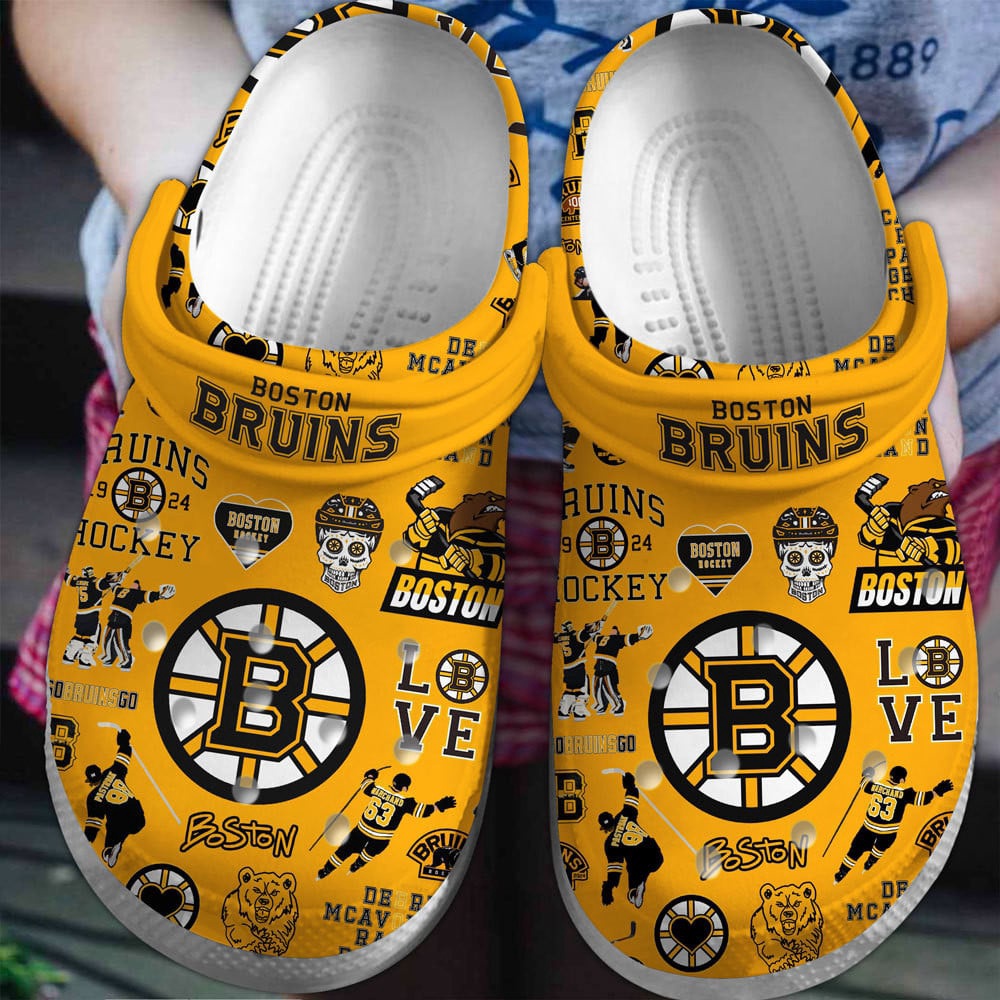 NHL Boston Bruins Crocs Clogs…