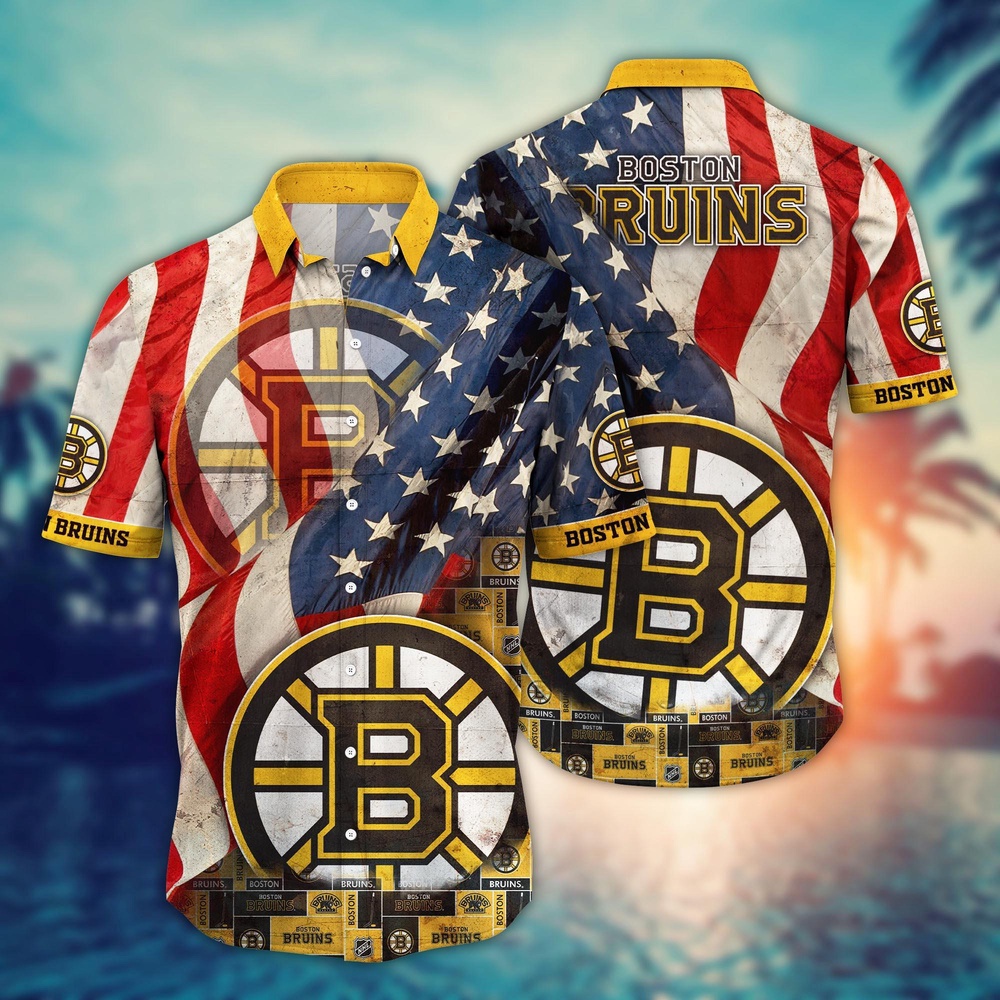 NHL Boston Bruins Flower Hawaii Shirt For Fans Summer Aloha Shirts