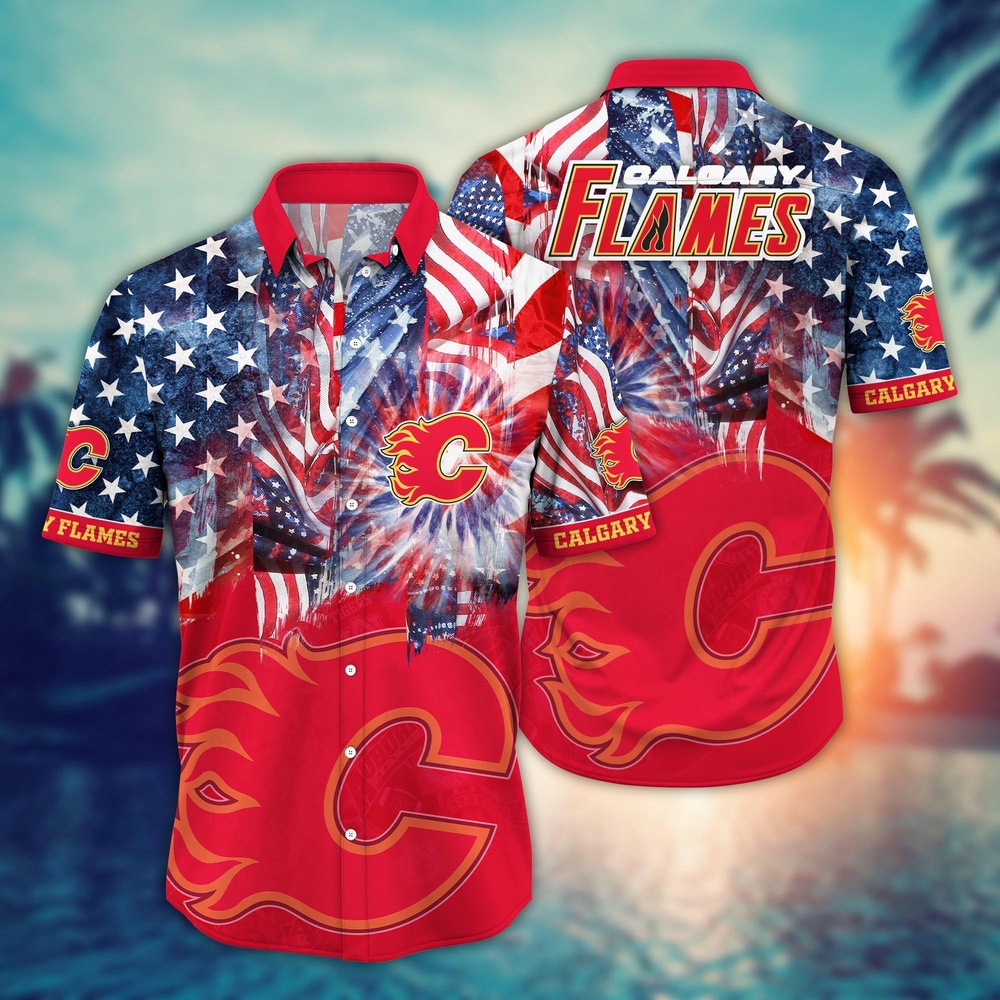 NHL Calgary Flames Hawaii Shirt…