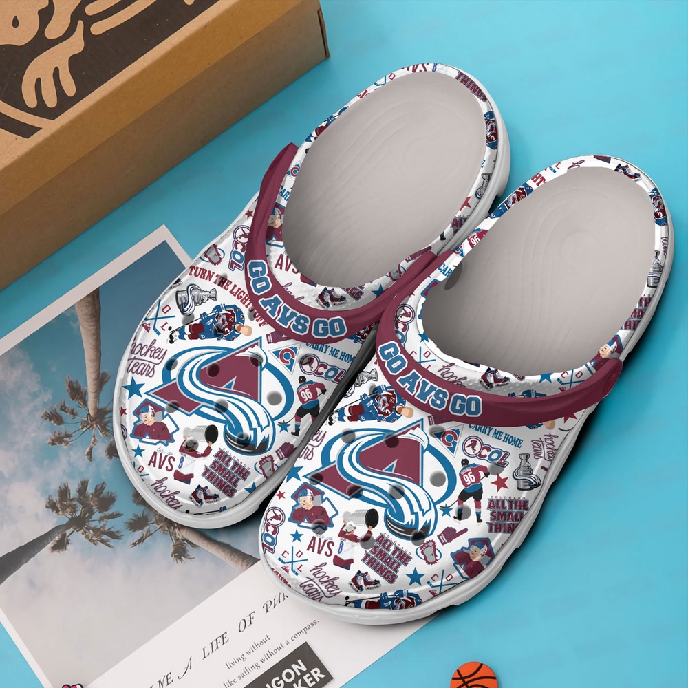 NHL Calorado Avalanche Clogs Shoes…