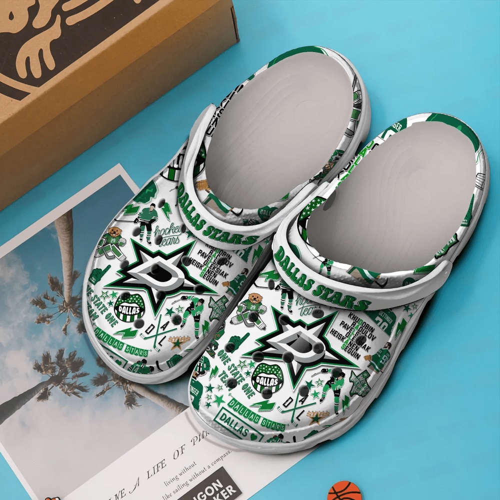 NHL Dallas Stars Clogs Shoes…