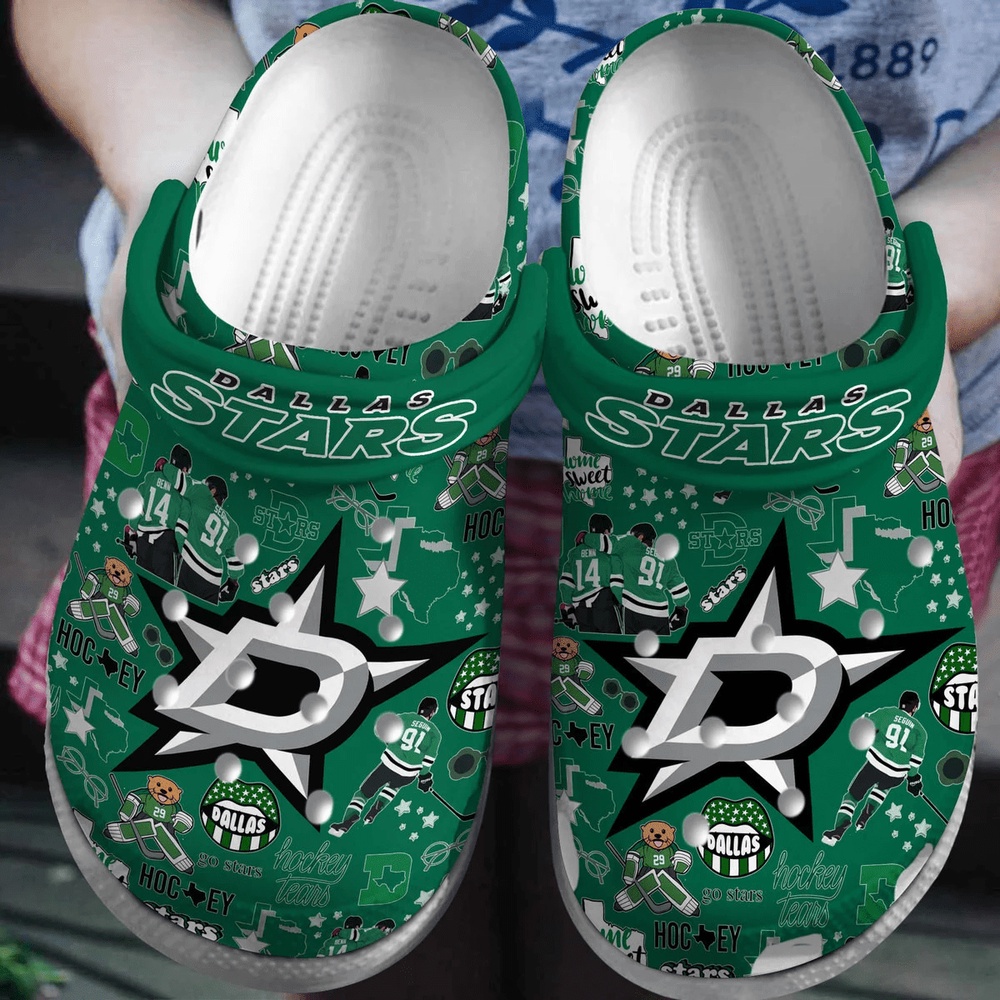 NHL Dallas Stars Clogs Shoes…