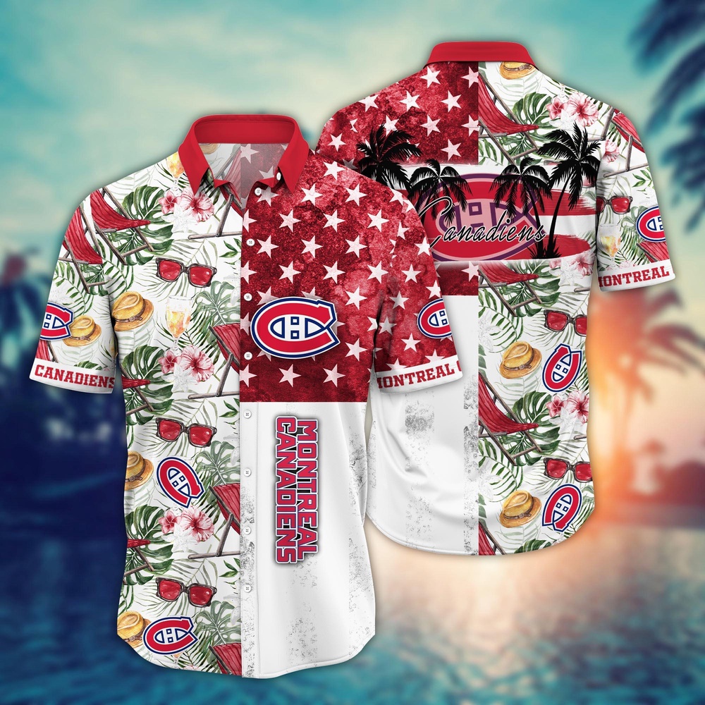 NHL Montreal Canadiens Flower Hawaii…
