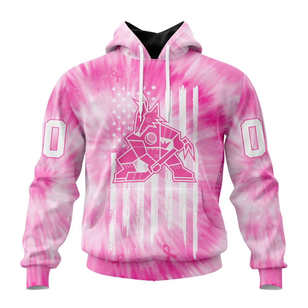 Personalized NHL Arizona Coyotes Special Pink Tie-Dye 3D Hoodie