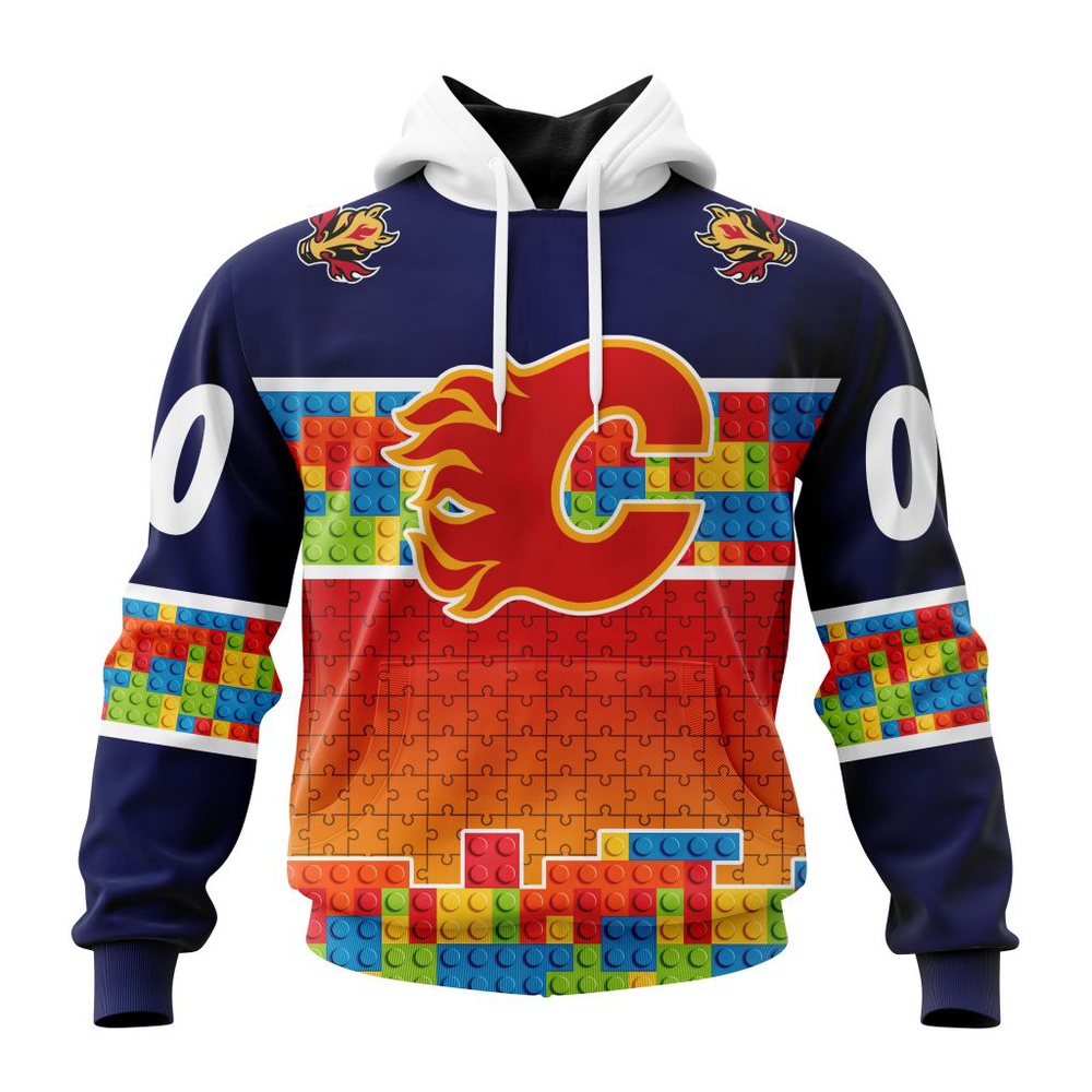 Personalized NHL Calgary Flames Autism…