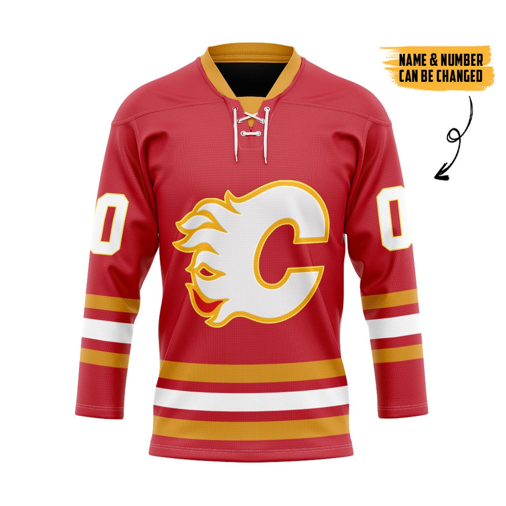 Personalized NHL Calgary Flames Hockey Jersey