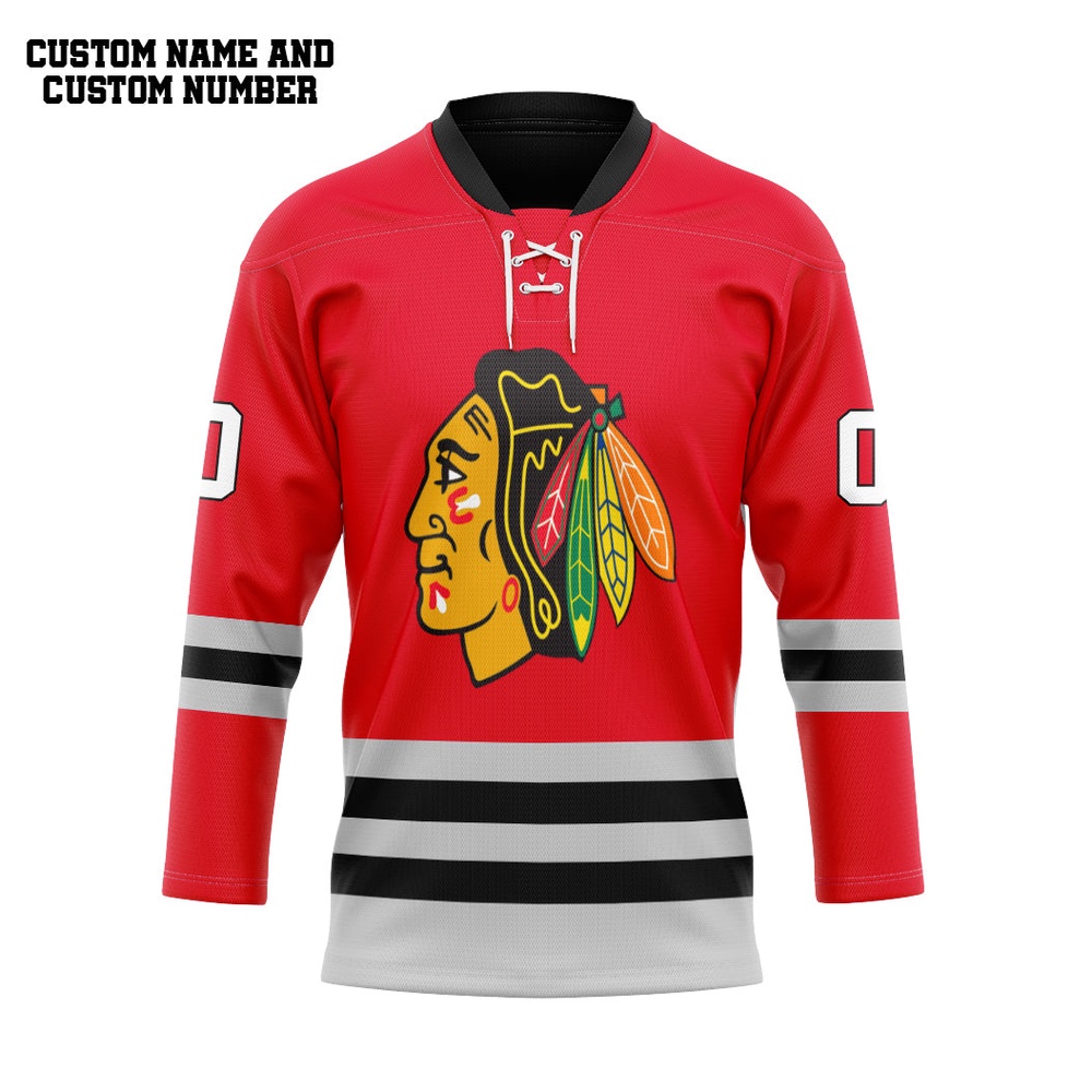 Personalized NHL Chicago Blackhawks Hockey Jersey