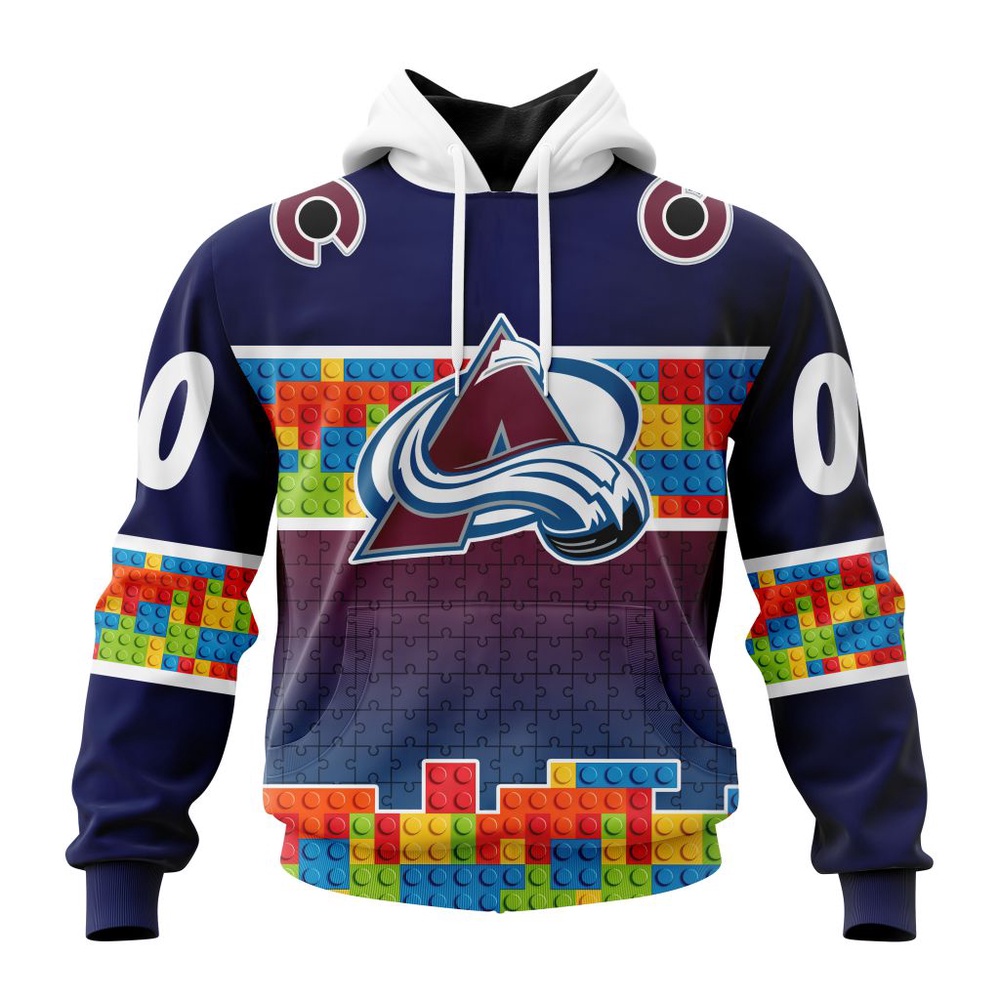 Personalized NHL Colorado Avalanche Autism…
