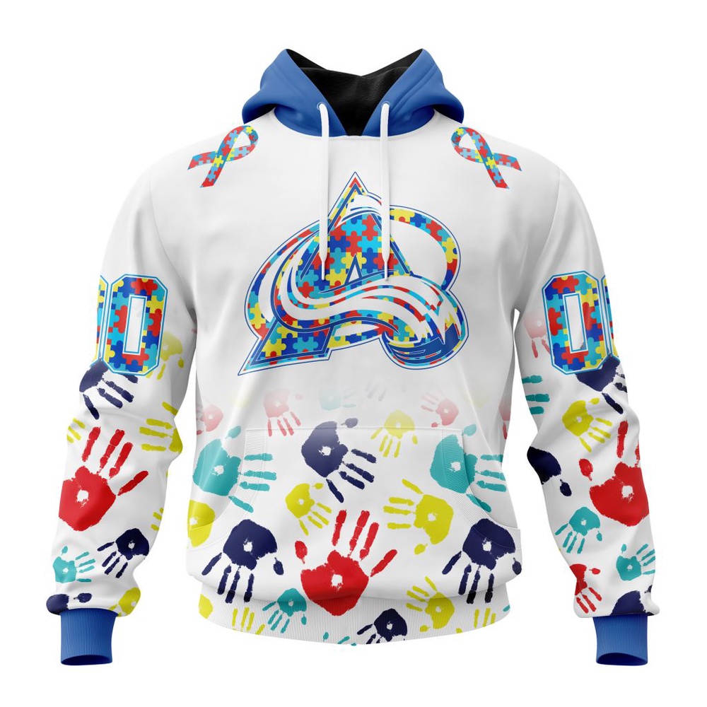 Personalized NHL Colorado Avalanche Autism…