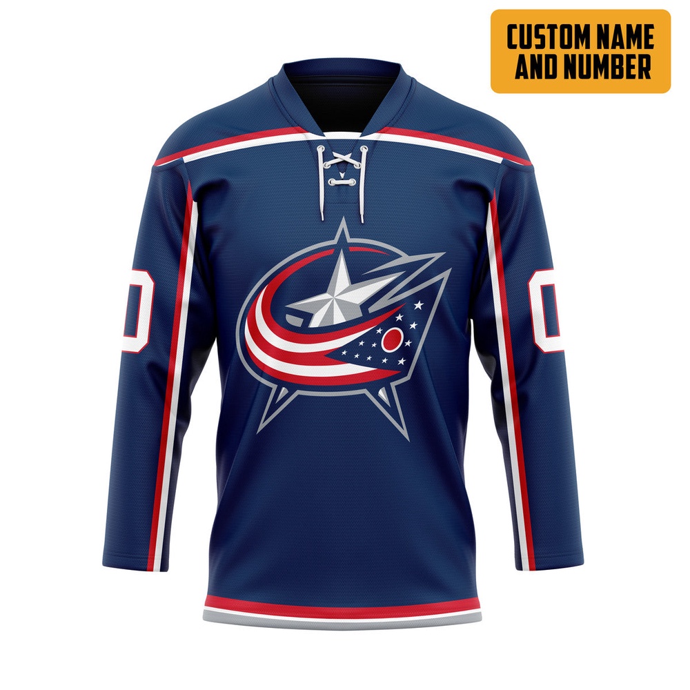Personalized NHL Columbus Blue Jackets Hockey Jersey