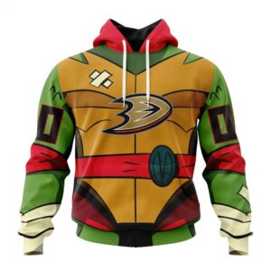 Anaheim Ducks Hoodie Special Teenage Mutant Ninja Turtles Design Hoodie 1