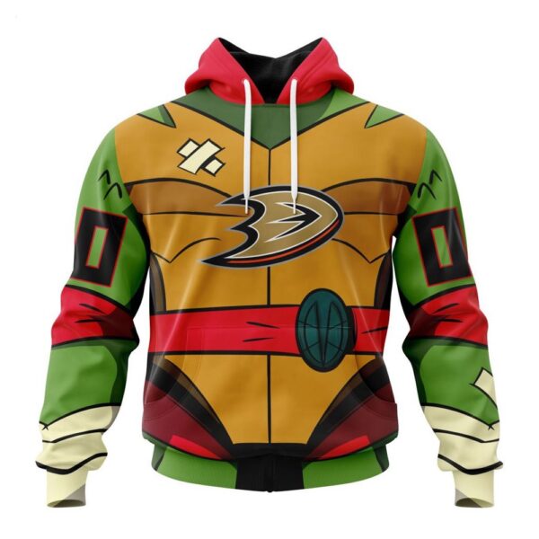 Anaheim Ducks Hoodie Special Teenage Mutant Ninja Turtles Design Hoodie