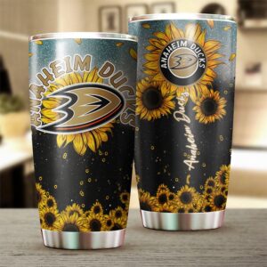 Anaheim Ducks Tumbler Sunflower Design…