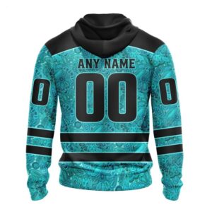 Arizona Coyotes Hoodie Special Design Fight Ovarian Cancer Hoodie 2