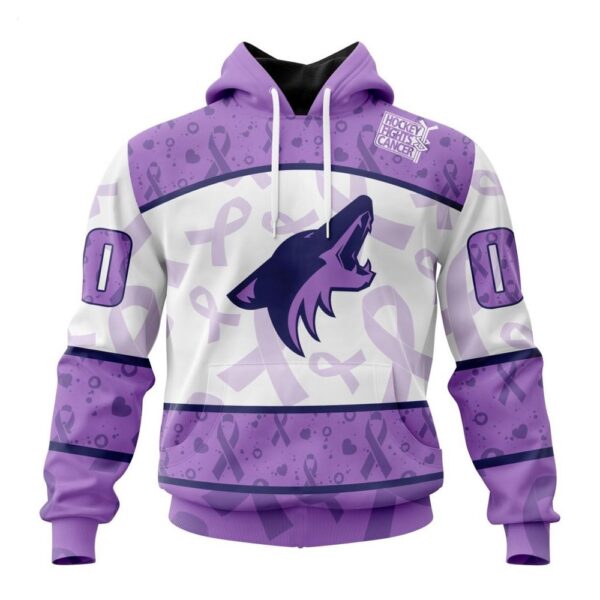 Arizona Coyotes Hoodie Special Lavender – Fight Cancer Hoodie