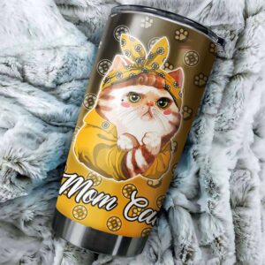 Boston Bruins Cat Moms Tumbler Personalized Drinkware For Fans 1