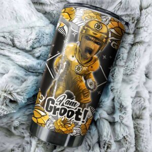 Boston Bruins Featuring Groot Tumbler Personalized Design Gift 1