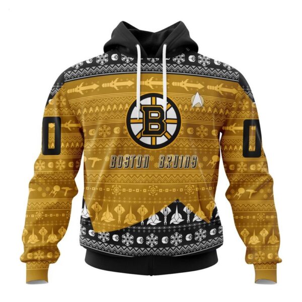 Boston Bruins Hoodie Special Star Trek Design Hoodie