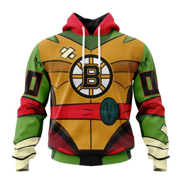 Boston Bruins Hoodie Special Teenage Mutant Ninja Turtles Design Hoodie