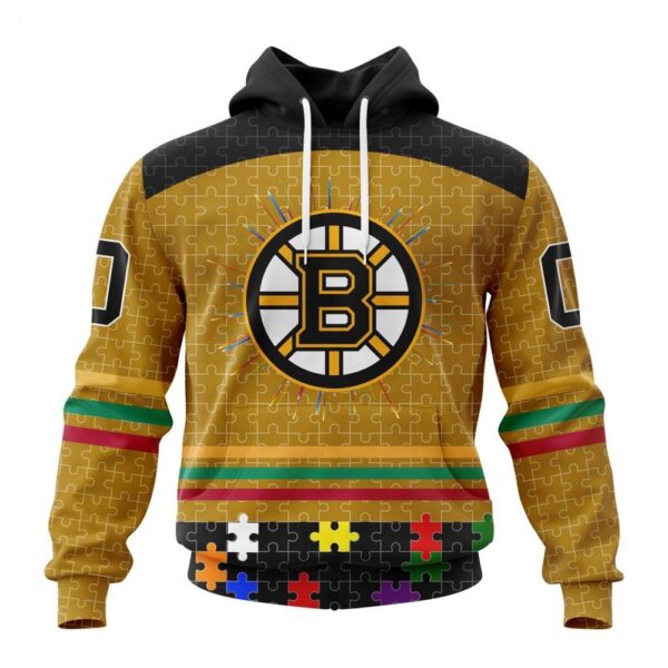 Boston Bruins Hoodie Specialized Design With Fearless Aganst Autism Concept Hoodie