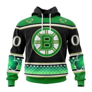 Boston Bruins Hoodie Specialized Unisex Kits Hockey Celebrate St Patricks Day Hoodie 1