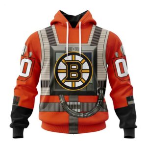 Boston Bruins Hoodie Star Wars Rebel Pilot Design Hoodie 1