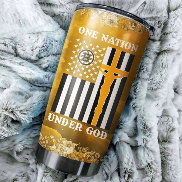 Boston Bruins One Nation Under God Tumbler