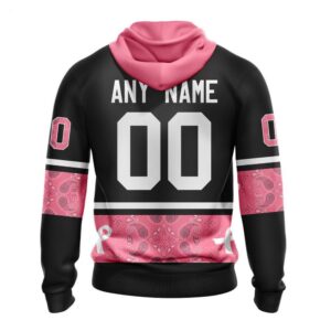 Calgary Flames Hoodie Specialized Design In Classic Style With Paisley! WE WEAR PINK BREAST CANCER Hoodie 2