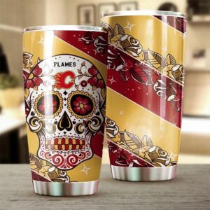 Calgary Flames Skull Design Tumbler…