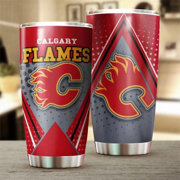 Calgary Flames Tumbler Perfect For Sports Enthusiasts