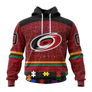 Carolina Hurricanes Hoodie Specialized Design With Fearless Aganst Autism Concept Hoodie 1
