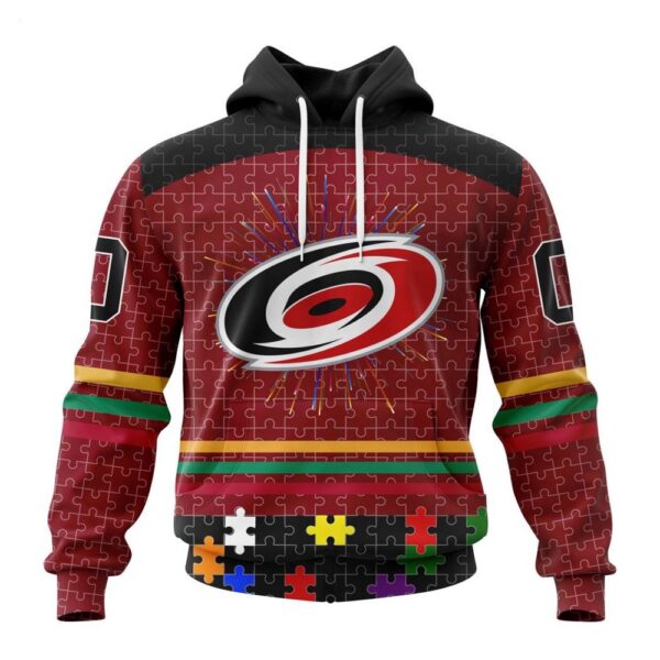Carolina Hurricanes Hoodie Specialized Design With Fearless Aganst Autism Concept Hoodie