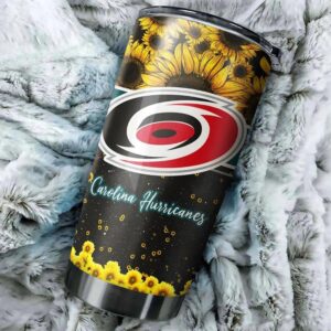 Carolina Hurricanes Tumbler Beautiful Sunflower…