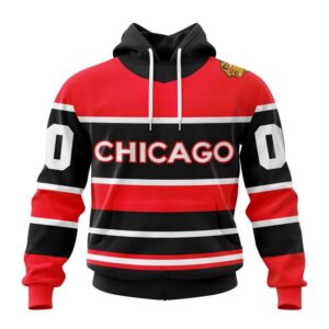 Chicago Blackhawks Hoodie Reverse Retro Kits 2024 Hoodie 1