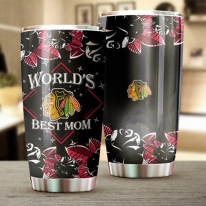 Chicago Blackhawks Tumbler Worlds Best Mom 2
