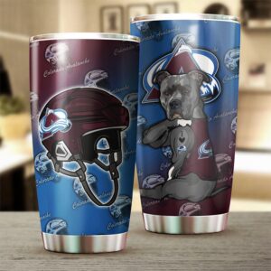 Colorado Avalanche Fun Dog Tumbler Cool and Unique Hockey Gifts 1