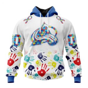 Colorado Avalanche Hoodie Special Autism Awareness Design Hoodie 1