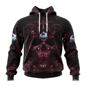 Colorado Avalanche Hoodie Special Design With Skull Art Hoodie 1