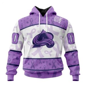 Colorado Avalanche Hoodie Special Lavender Fight Cancer Hoodie 1 1