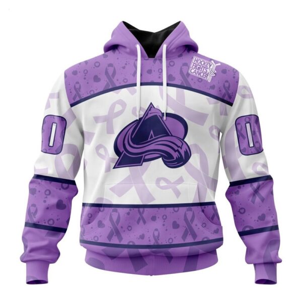 Colorado Avalanche Hoodie Special Lavender – Fight Cancer Hoodie