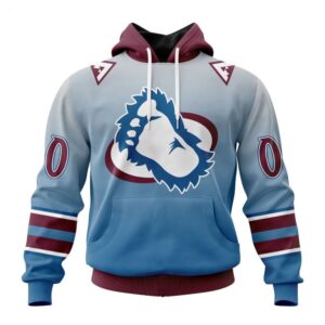 Colorado Avalanche Hoodie Special Retro Gradient Design Hoodie 1